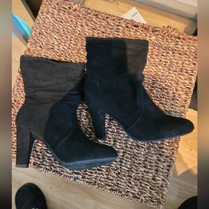 Express Brand Elegant Black Women's Slip On Boots